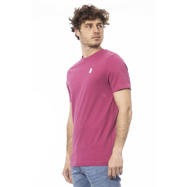 Purple Cotton Men T-Shirt Invicta