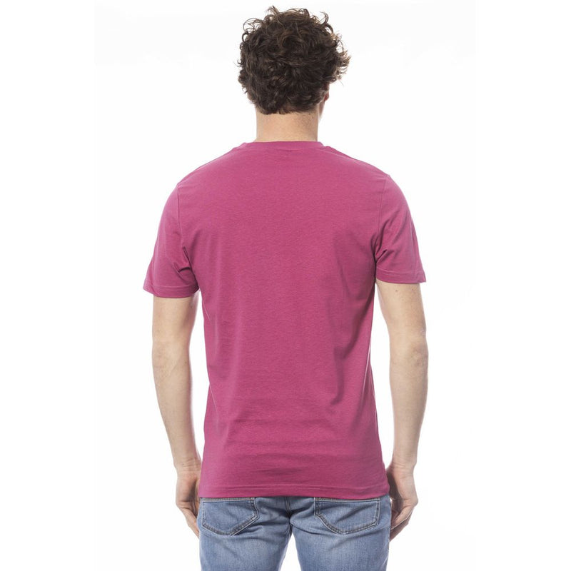 Purple Cotton Men T-Shirt Invicta