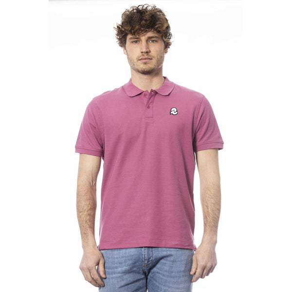 Purple Cotton Men Polo Shirt Invicta
