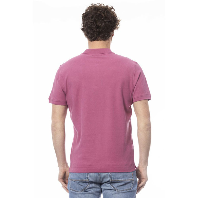 Purple Cotton Men Polo Shirt Invicta