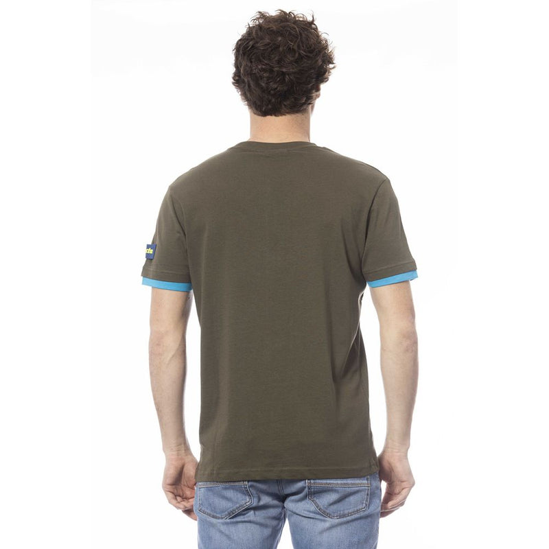 Green Cotton Men T-Shirt Invicta