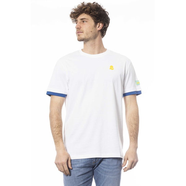 White Cotton Men T-Shirt Invicta