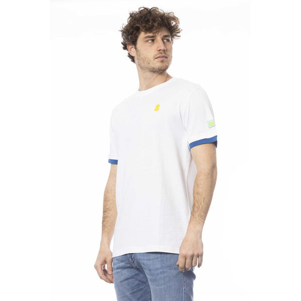 White Cotton Men T-Shirt Invicta