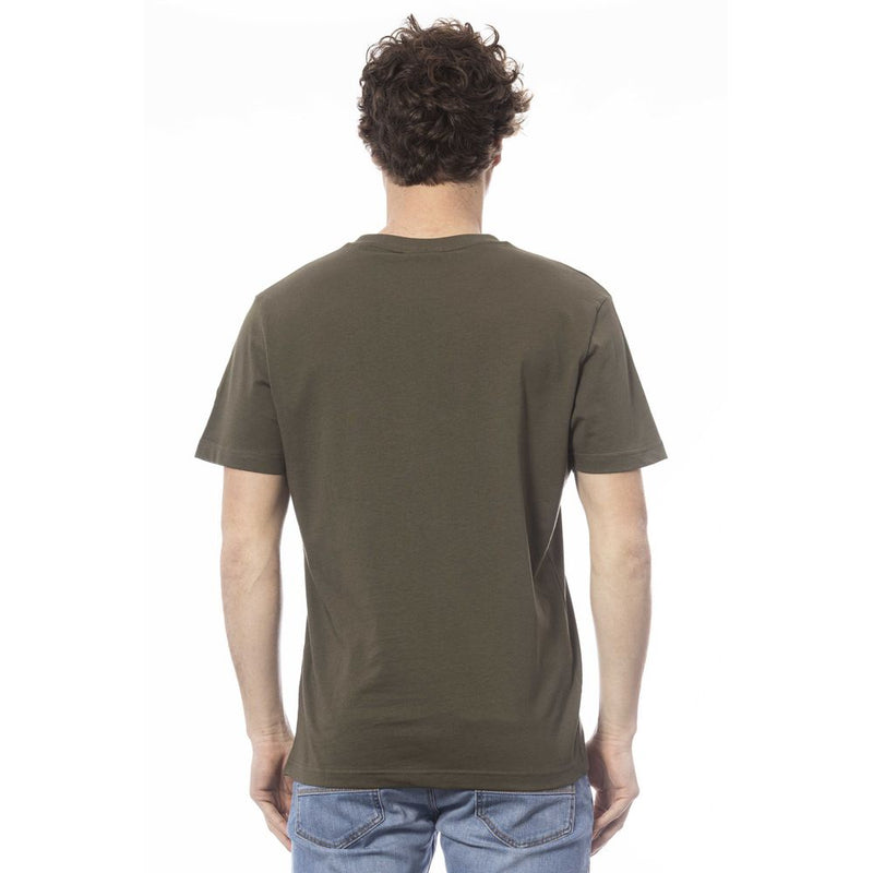 Green Cotton Men T-Shirt Invicta