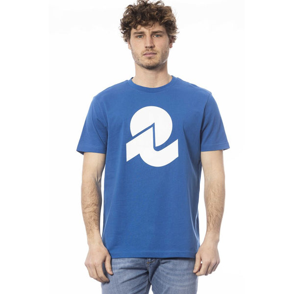 Blue Cotton Men T-Shirt Invicta