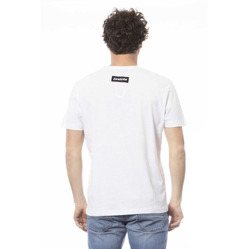 White Cotton Men T-Shirt Invicta