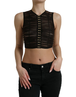 Embellished Cropped Sleeveless Top Dolce & Gabbana
