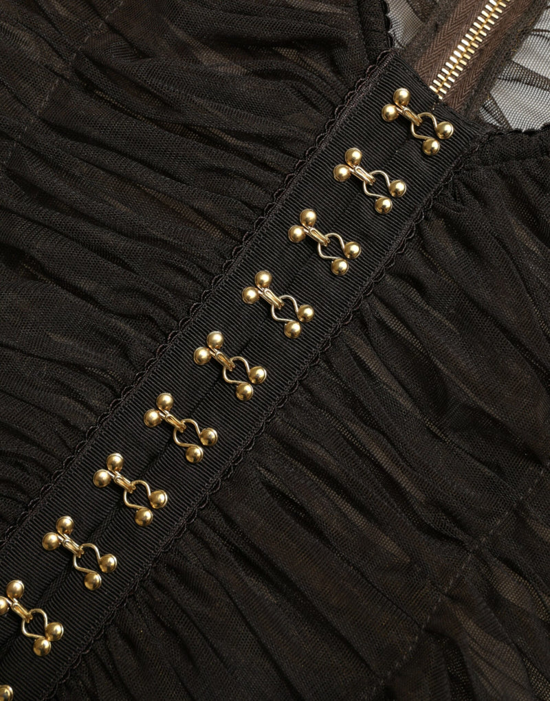 Embellished Cropped Sleeveless Top Dolce & Gabbana