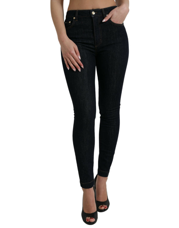 Sleek Mid-Waist Stretch Denim Jeans Dolce & Gabbana