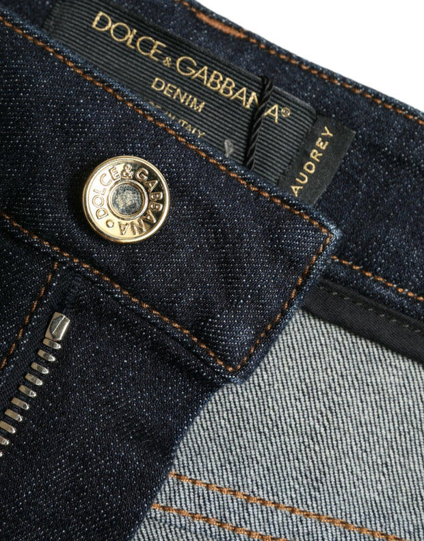 Sleek Mid-Waist Stretch Denim Jeans Dolce & Gabbana