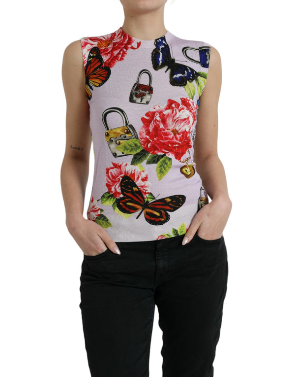 Elegant Cashmere-Silk Blend Tank Top Dolce & Gabbana