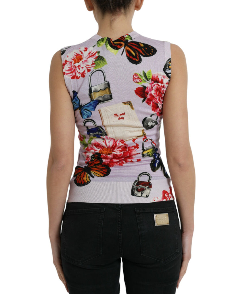 Elegant Cashmere-Silk Blend Tank Top Dolce & Gabbana