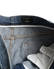 Chic Blue Skinny Stretch Denim Jeans Dolce & Gabbana