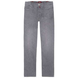 Gray Cotton Men's Jeans Tramarossa