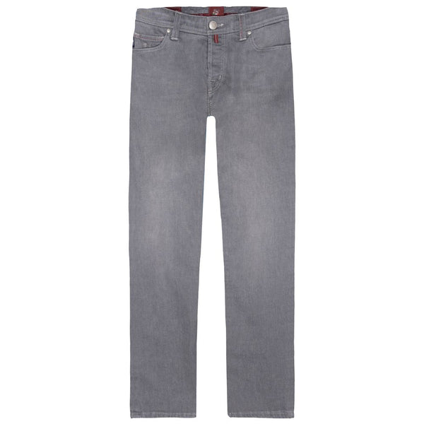 Gray Cotton Men's Jeans Tramarossa
