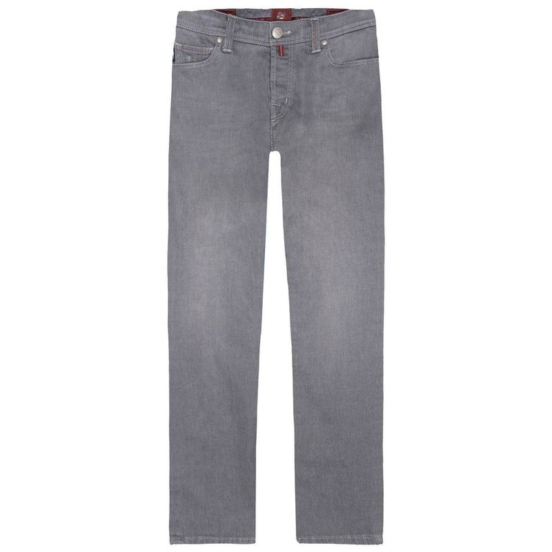 Gray Cotton Men's Jeans Tramarossa