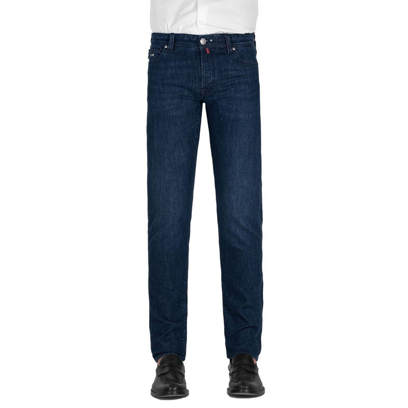 Elegant Stretch Cotton Men's Jeans Tramarossa