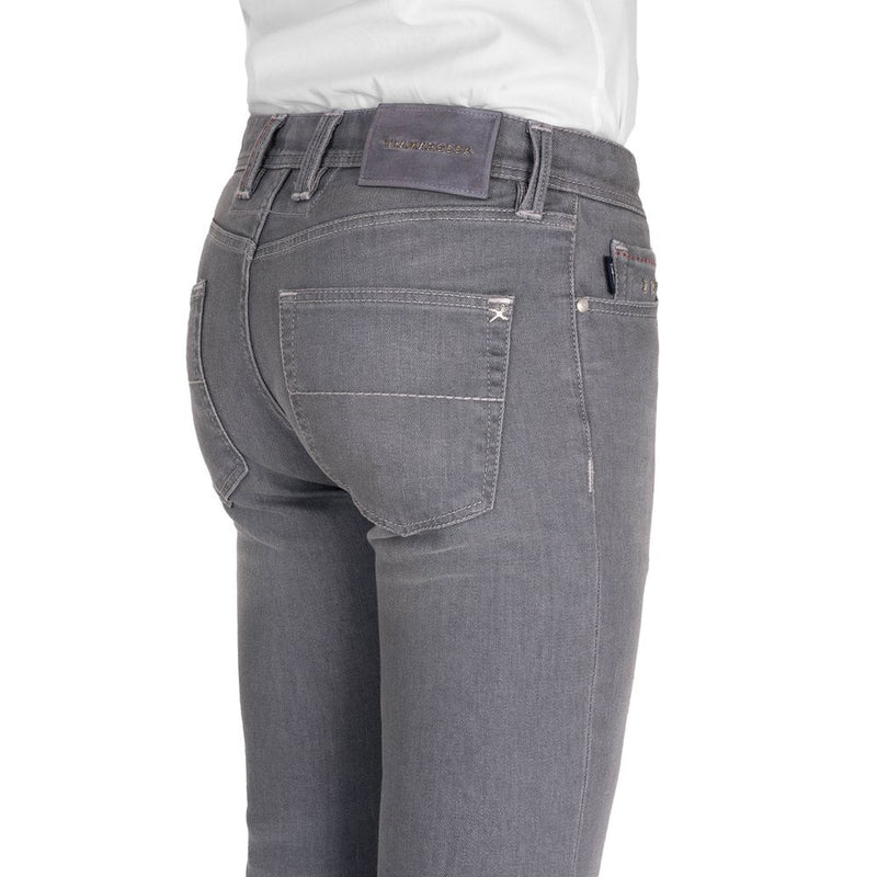 Gray Cotton Men's Jeans Tramarossa