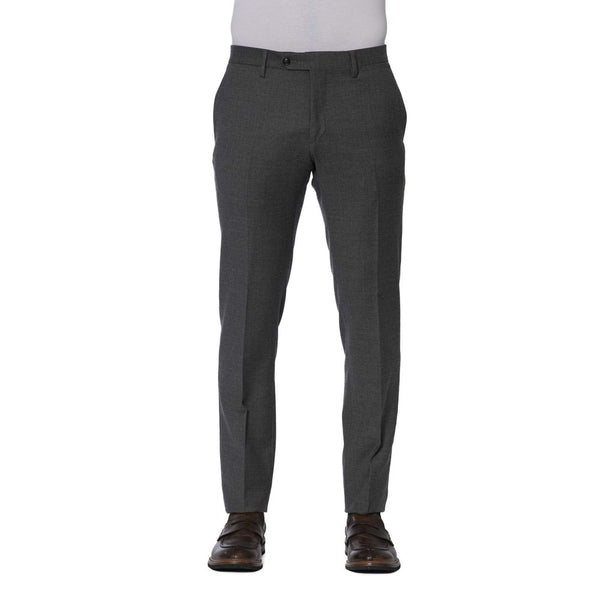 Gray Wool Men Trouser Trussardi