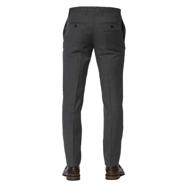 Gray Wool Men Trouser Trussardi