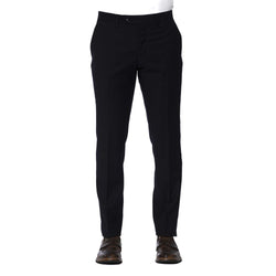 Blue Wool Men Trouser Trussardi