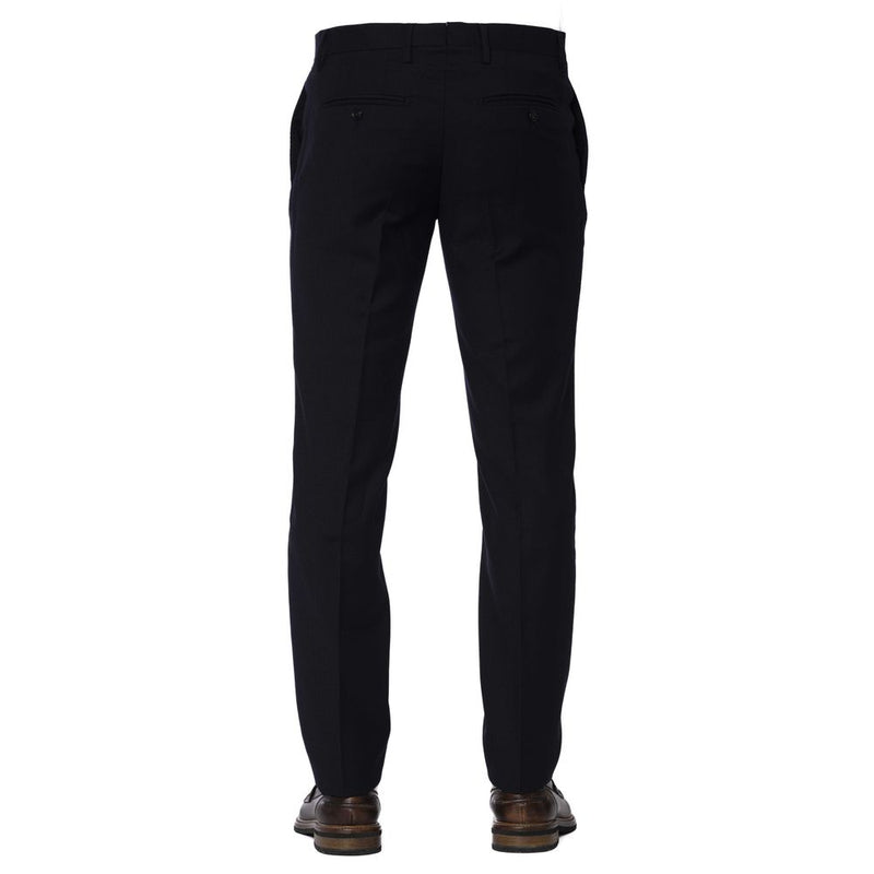 Blue Wool Men Trouser Trussardi