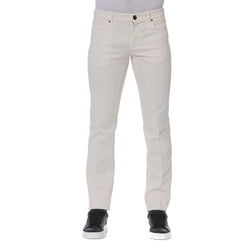 White Cotton Men Jeans Trussardi