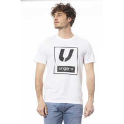 White Cotton Men T-Shirt Ungaro Sport