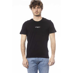 Black Cotton Men T-Shirt Ungaro Sport