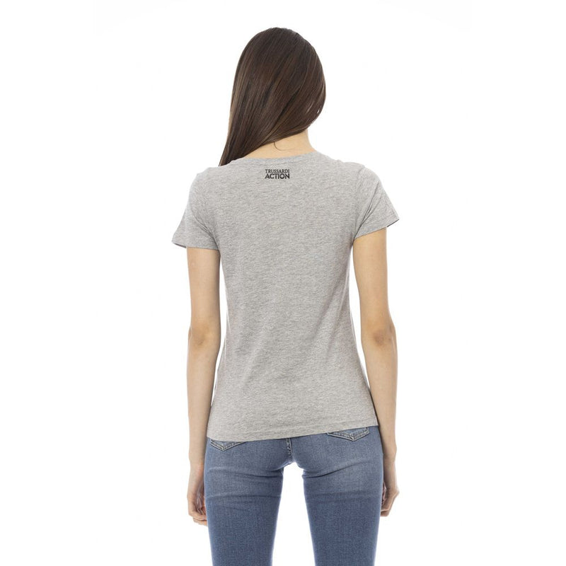 Gray Cotton Women's Top Trussardi Action