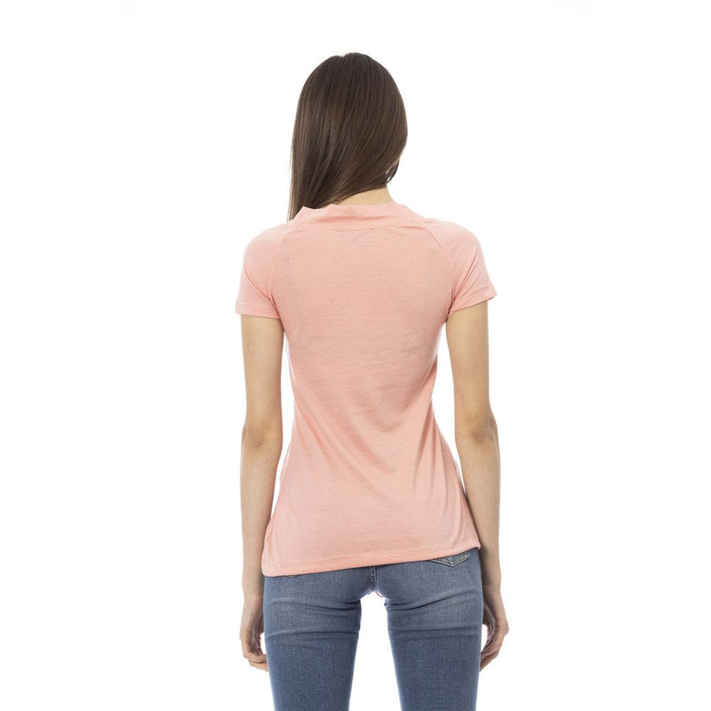 Pink Cotton Women Top Trussardi Action