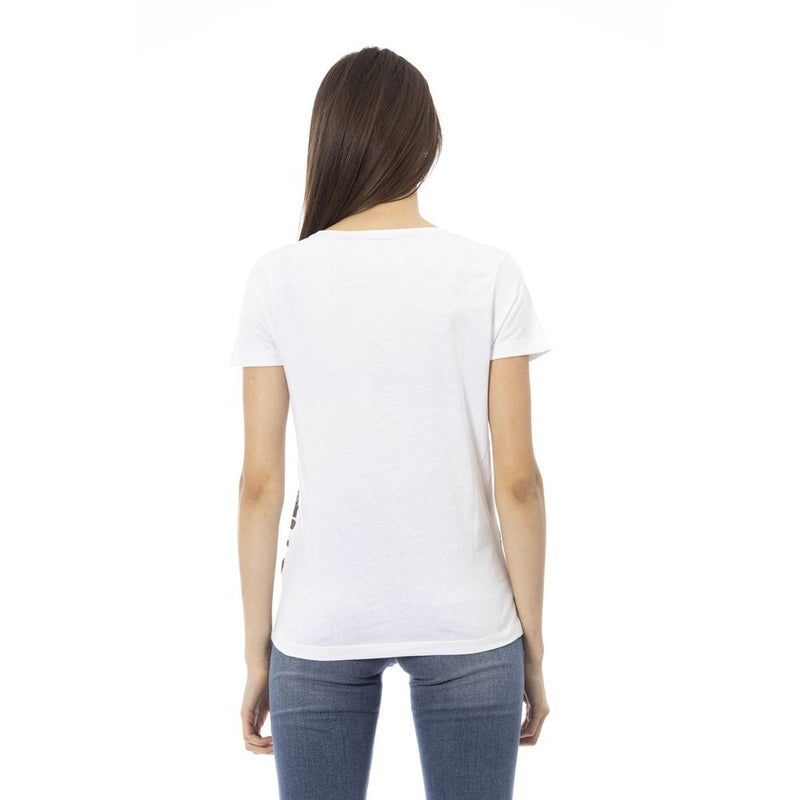 White Cotton Women Top Trussardi Action