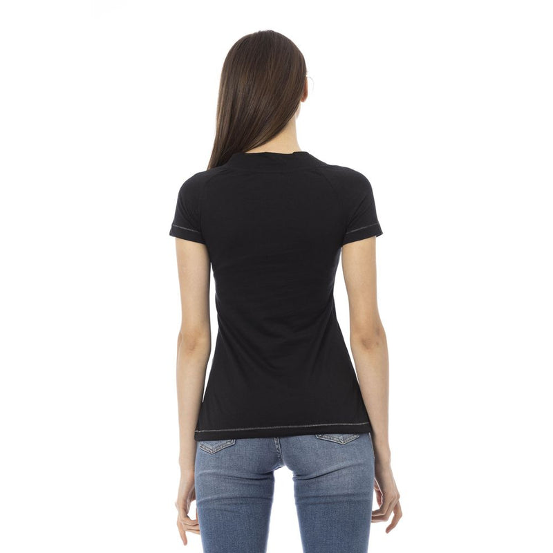 Black Cotton Women Top Trussardi Action