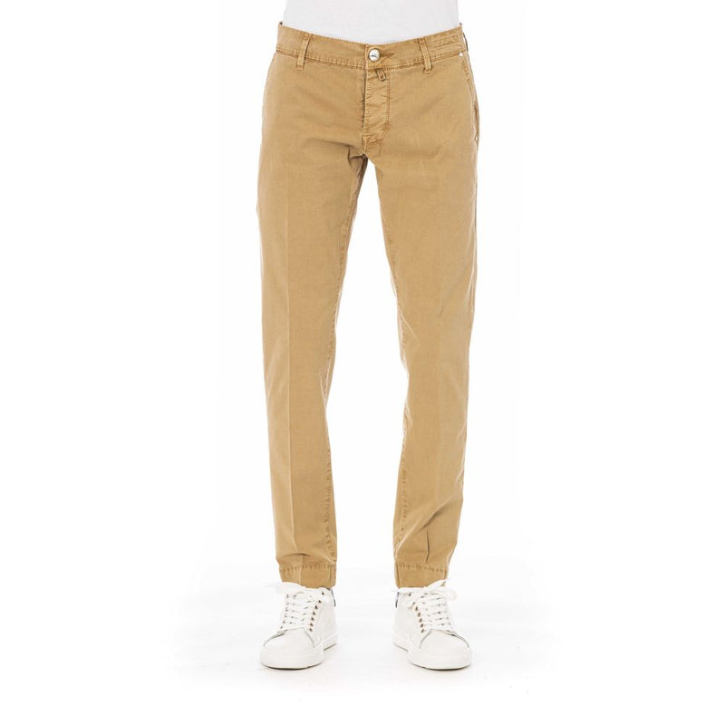 Beige Cotton Men Pants Jacob Cohen