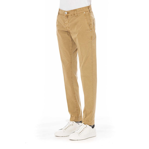 Beige Cotton Men Pants Jacob Cohen