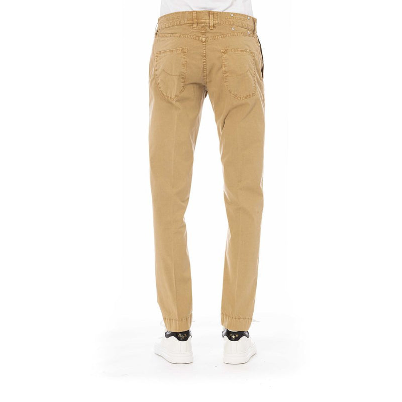 Beige Cotton Men Pants Jacob Cohen