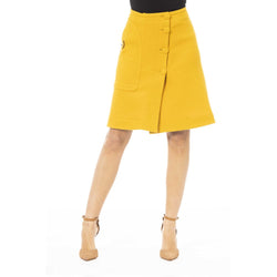 Yellow Wool Women Skirt Jacob Cohen