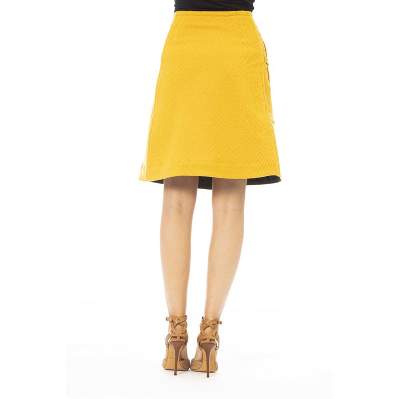 Yellow Wool Women Skirt Jacob Cohen