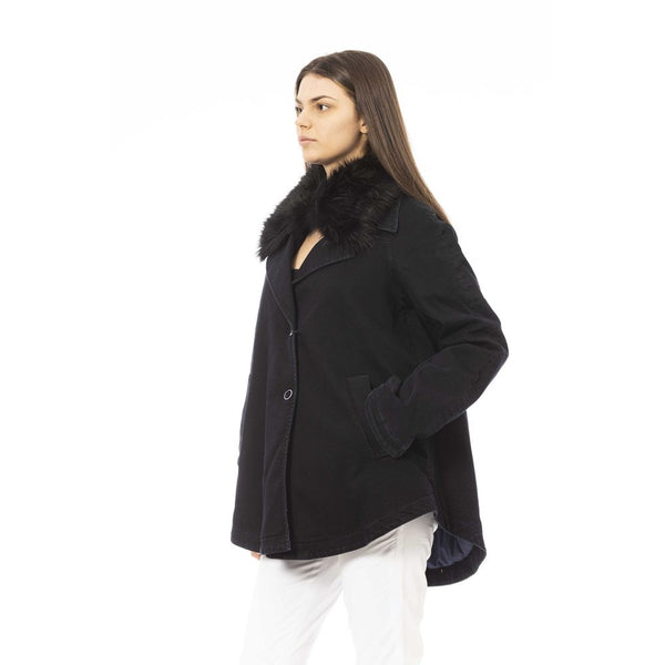 Black Cotton Women Jacket Jacob Cohen