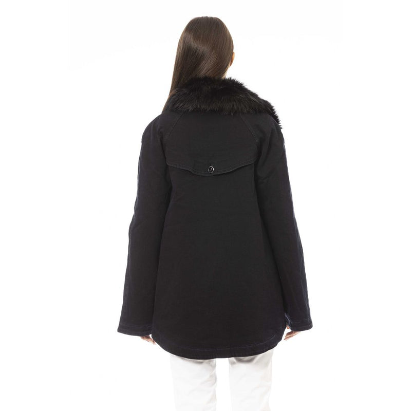 Black Cotton Women Jacket Jacob Cohen