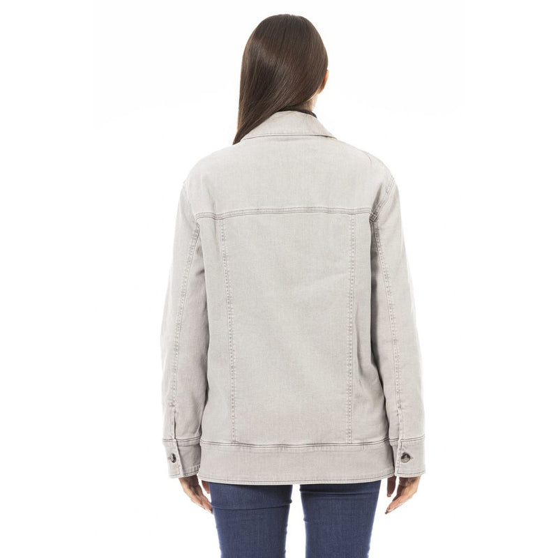 Gray Cotton Women Jacket Jacob Cohen