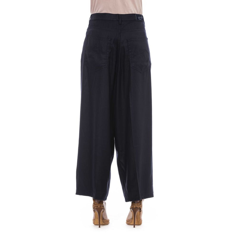 Black Cotton Women Pant Jacob Cohen