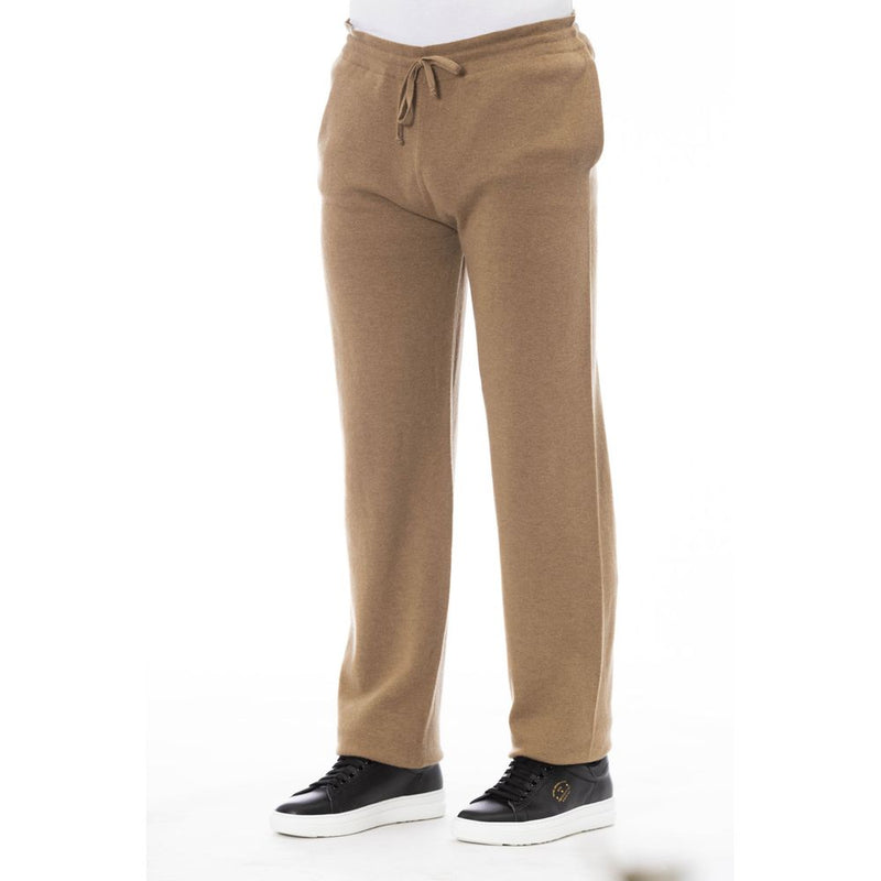 Beige Linen Men Trouser Alpha Studio