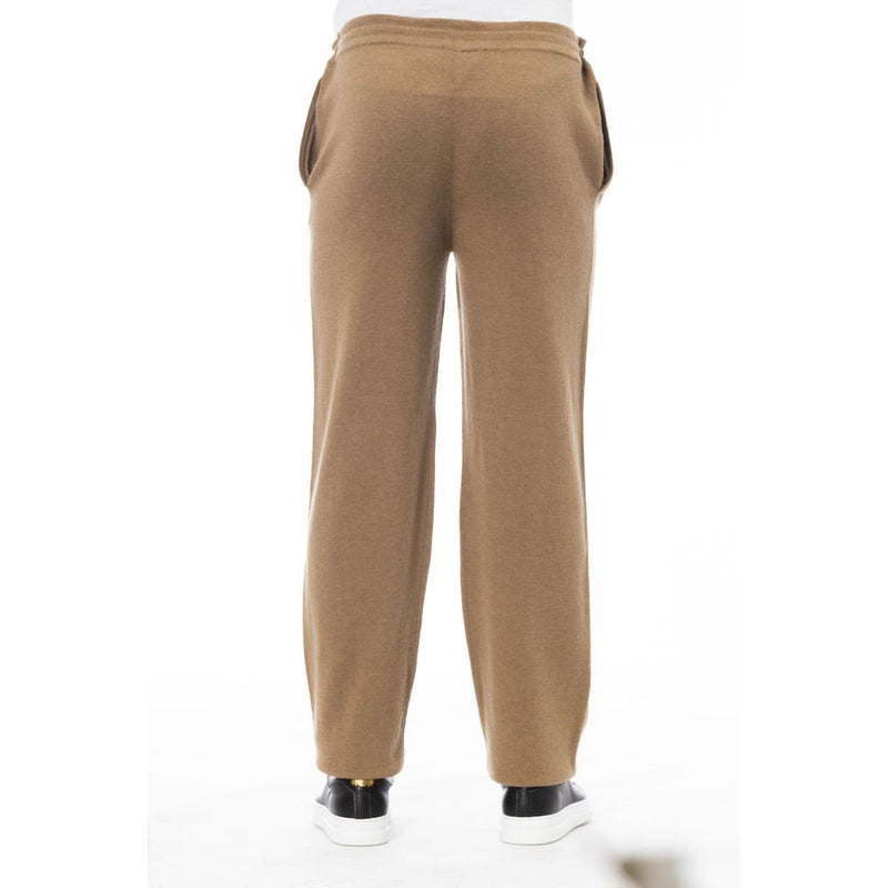 Beige Linen Men Trouser Alpha Studio