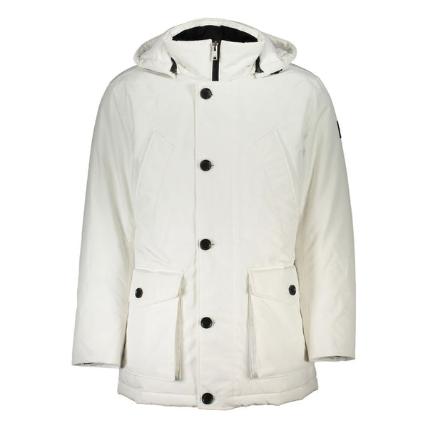 White Polyamide Men Jacket Hugo Boss