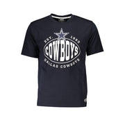 Blue Cotton Men T-Shirt Hugo Boss