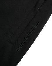 Elegant Black Jogger Pants - Cotton & Nylon Blend Dolce & Gabbana