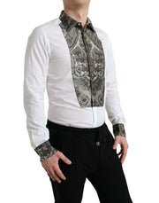 Elegant Slim Fit French Cuff Dress Shirt Dolce & Gabbana