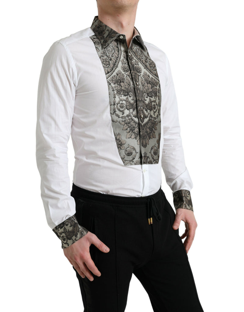 Elegant Slim Fit French Cuff Dress Shirt Dolce & Gabbana