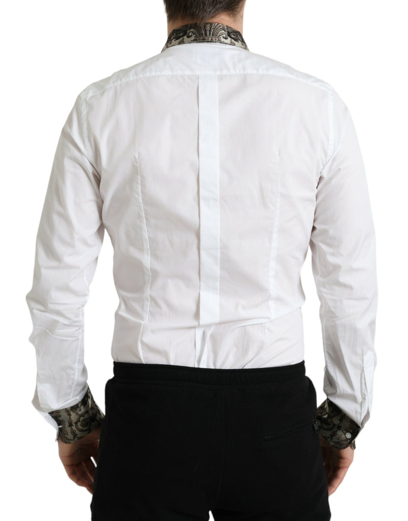 Elegant Slim Fit French Cuff Dress Shirt Dolce & Gabbana